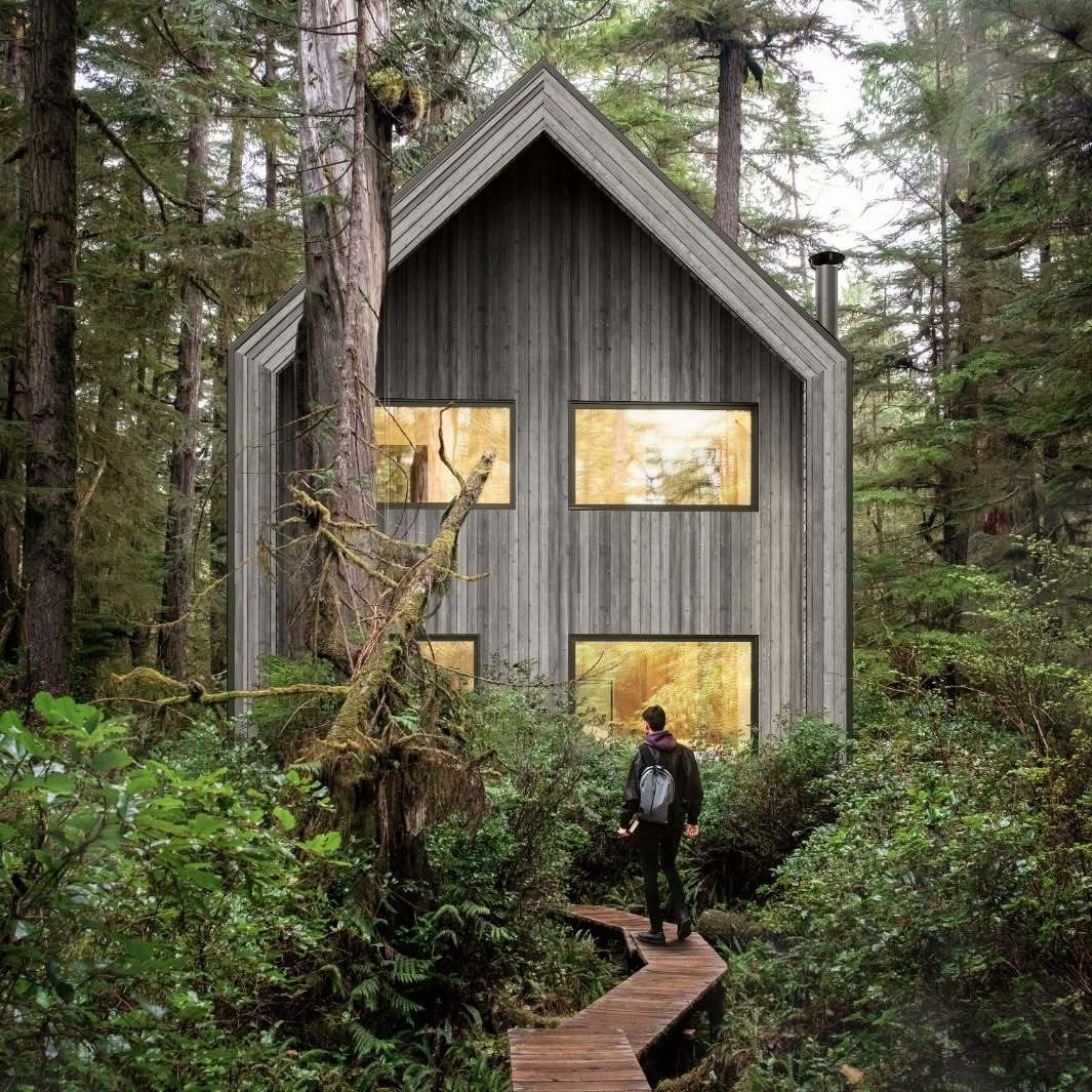 Modern prefabricated home designed by Blend Projects